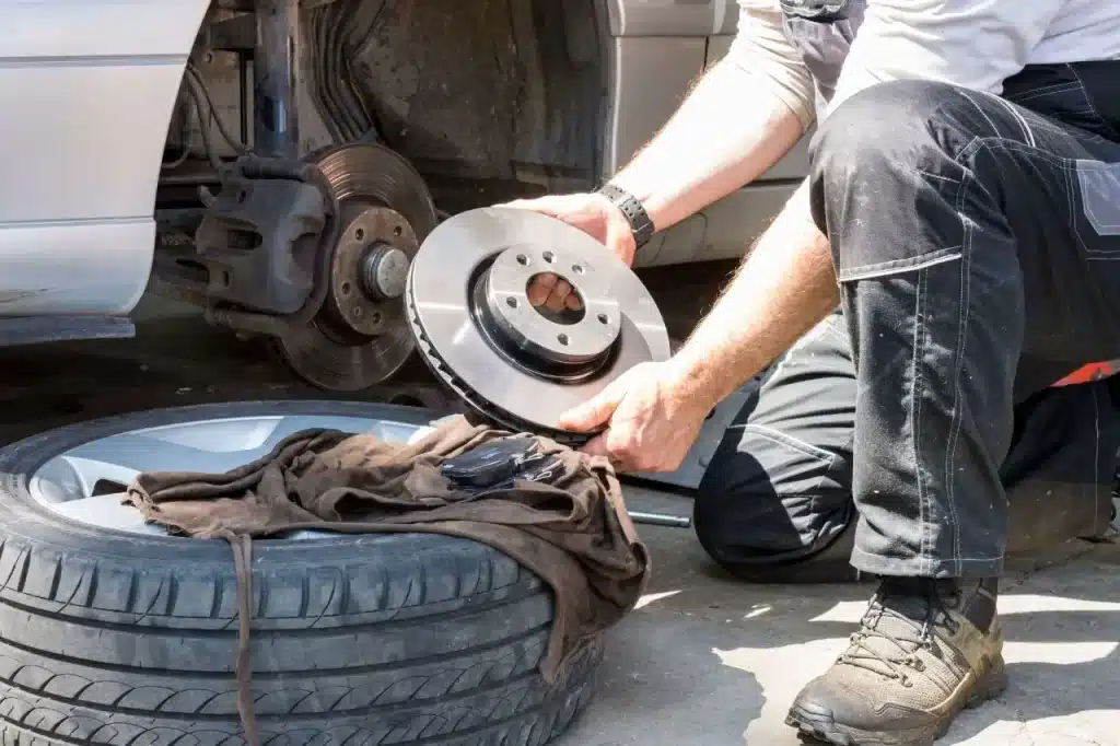 démontage plaquette de frein